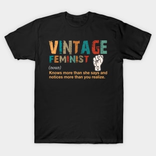 Vintage Feminist Costume Gift T-Shirt